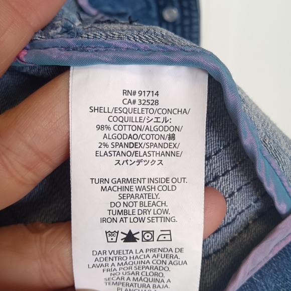 CLEARANCE SALE!! Christine Alexander Light Blue Fitted Jean Jacket - Picture 15 of 16